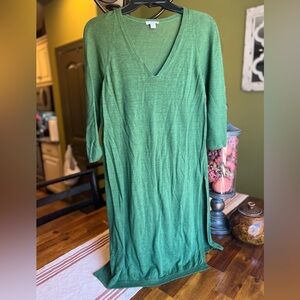 LOFT Green V-Neck Tunic